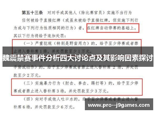 魏震禁赛事件分析四大讨论点及其影响因素探讨
