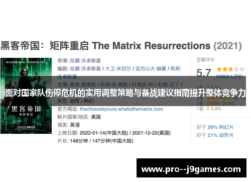 面对国家队伤停危机的实用调整策略与备战建议指南提升整体竞争力