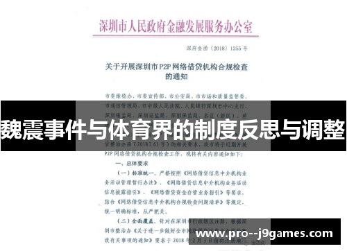魏震事件与体育界的制度反思与调整